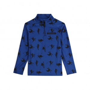 Chlapecké Fleece Bundy Spyder Ski Day Half Zip Blankyt | DLIPYE316
