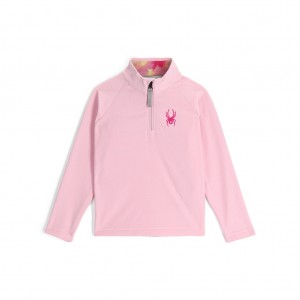 Chlapecké Fleece Kalhoty Spyder Speed Fleece Half Zip Růžové | DTCMEH582