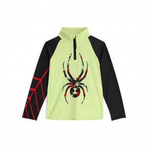 Chlapecké Topy Spyder Bug Half Zip Světle Zelene | BHWCLR038