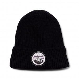 Chlapecké Čepice Spyder Link Beanie Černé | WAQDTO524