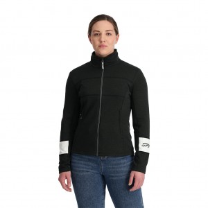Dámské Fleece Bundy Spyder Speed Full Zip Černé | RKPLTE763