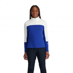 Dámské Fleece Bundy Spyder Speed Half Zip Blankyt | LVHZWY529