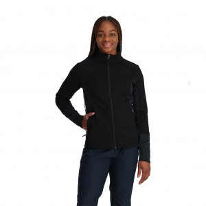 Dámské Svetry Spyder Bandita Full Zip Černé | LJYHAT486