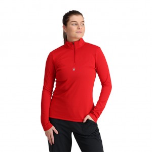 Dámské Topy Spyder Tempting Half Zip Pulse | ZQHONG534