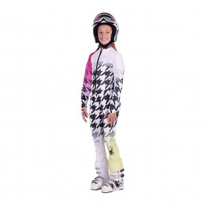 Dívčí Race Suits Spyder Performance Gs Bílé | ITSFGO954