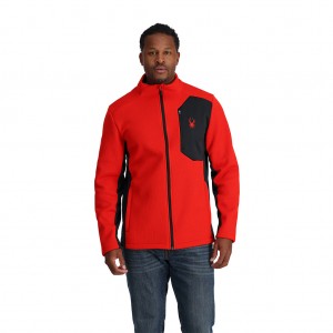 Pánské Fleece Bundy Spyder Bandit Full Zip Volcano | MFKQNA503