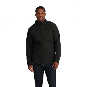 Pánské Fleece Bundy Spyder Encore Full Zip Černé | EJRAOC231