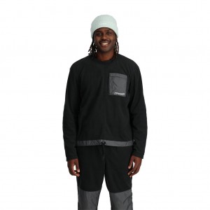 Pánské Fleece Bundy Spyder Unisex Lounge Crew Černé | KIWMPN354