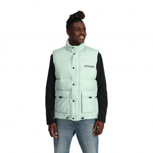Pánské Péřová Vesta Spyder Unisex Windom Vest Wintergreen | DIURYQ068