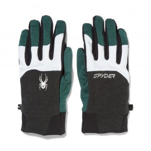 Pánské Rukavice Spyder Speed Fleece Šedé Zelene | COKBTE276