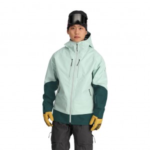 Pánské Skořápkové Bundy Spyder Sanction Wintergreen | AVPMJX783