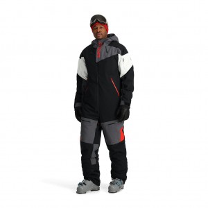 Pánské Snowsuit Spyder Utility Snowsuit Černé | BJZKFA713