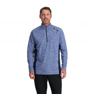Pánské Topy Spyder Accord Half Zip Blankyt | WLSAXJ842