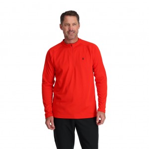 Pánské Topy Spyder Turner Half Zip Volcano | KVGIAZ549