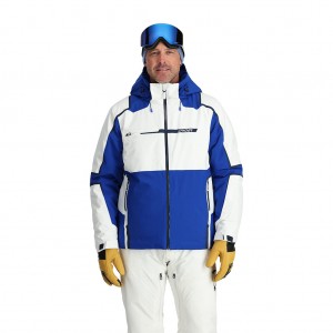 Pánské Zateplené Bundy Spyder Titan Blankyt | HBCSVQ749