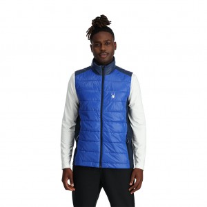 Pánské Zateplené Vesty Spyder Glissade Vest Blankyt | GOMDUZ503
